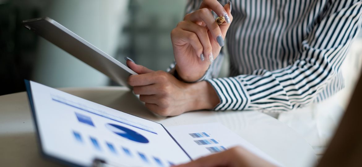 Business team discuss at meeting room Financial accountant co